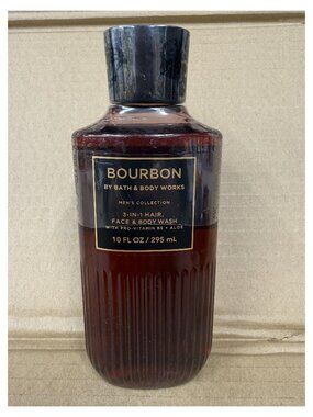 Bath & Body Works Men's Bourbon 3-in-1 Hair, Face & Body Wash SEALED NEW